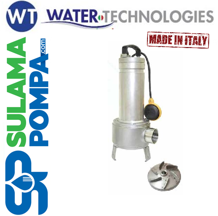 WATER TECHNOLOGIES GVX 510 M 1.HP PASLANMAZ ÇELİK FOSEPTİK DALGIÇ POMPA