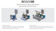 Aquastrong  DC3 EDX 32-220       3X2.2kW 380V  Üç Pompalı Yatay Paket Hidrofor