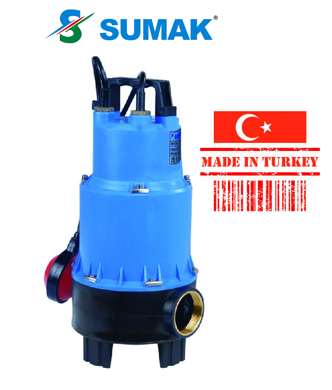SUMAK SDF15 1.5 HP 220V PASLANMAZ ÇARKLI FOSEPTİK DALGIÇ POMPA