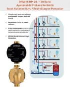 ARİSSA DHW-B-HM-20-70-130 PİRİNÇ GÖVDELİ FREKANS KONTROLLÜ SICAK KULLANIM SUYU / RESİRKÜLASYON POMPASI