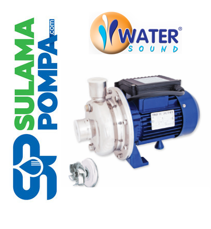 WATER SOUND BK120D(304) 1.2 HP 220V KOMPLE PASLANMAZ ÇELİK AÇIK FANLI SANTRİFÜJ POMPA
