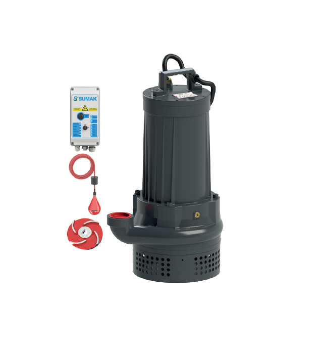 SUMAK SDTV 40/2  4HP  380V VORTEX ÇARKLI FOSEPTİK DALGIÇ POMPA