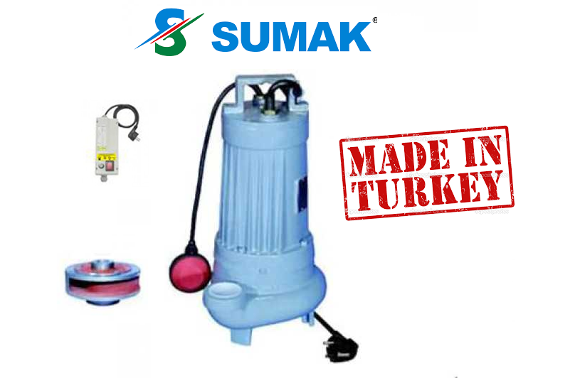 SUMAK SDT 20/3 380W  DÖKÜM GÖVDELİ FOSEPTİK DALGIÇ POMPA