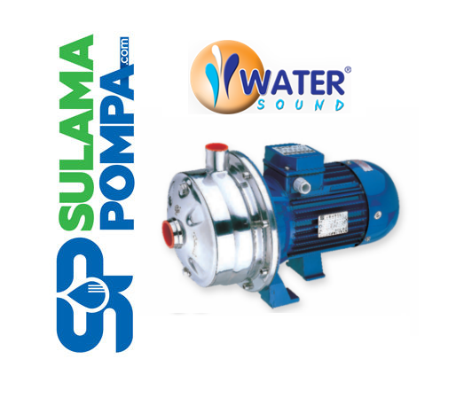 WATER SOUND WB 2-70/185 2.5 HP 380V ÇİFT KADEMELİ 304 KOMPLE PASLANMAZ ÇELİK SANTRİFÜJ POMPA