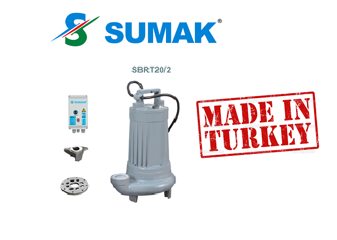 SUMAK SBRT 40/2 380W BIÇAKLI FOSEPTİK DALGIÇ POMPA