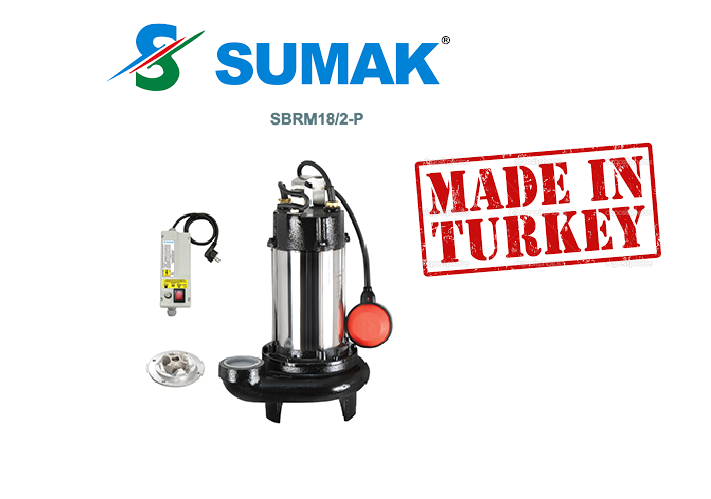 SUMAK SBRM 18/2-P PARÇALAYICI BIÇAKLI FOSEPTİK DALGIÇ POMPA