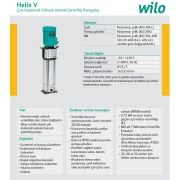Wilo Helix V 601-1/16/E/KS  0.37kW 380V  Çok Kademeli Paslanmaz Çelik Gövdeli Dikey Milli Yüksek Verimli Santrifüj Pompa (Aisi 304)