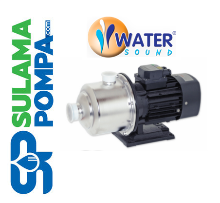 WATER SOUND CM 4-60 (316) 1,5 HP 220V YATIK MİLLİ ÇOK KADEMELİ PASLANMAZ ÇELİK SANTRİFÜJ POMPA