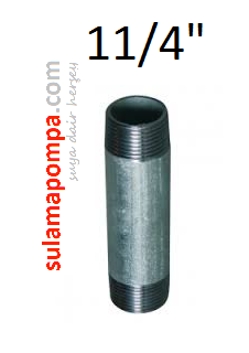 1 1/4 \'\' 8 CM GALVANİZ BORU NİPELİ