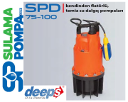 STAR  SPD 100 M 1.HP 220W TEMİZ SU KESON KUYU DALGIÇ POMPA