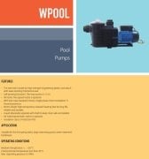 Aquastrong WPOOL 300/1-M      2.2kW  220V   Ön Filitreli Havuz Pompası