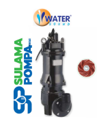 WATER 65 WQX25-10-2.2 - 3.HP 380V DÖKÜM GÖVDELİ PARÇALAYICILI ATIK SU DALGIÇ POMPA