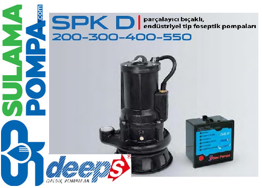 STAR SPK D 300 T- 3.HP 380W PARÇALAYICI BIÇAKLI FOSEPTİK DALGIÇ POMPA