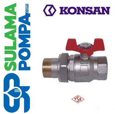 KONSAN 11/4'' RAKORLU TAM GEÇİŞLİ VANA