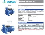 SUMAK SM150     1.5 HP 220V  SANTRİFÜJ POMPA