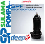 STAR SPF D 1000 T 10.HP 380W AÇIK FANLI PANOLU FOSEPTİK DALGIÇ POMPA