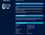 Sumak  SMINOX  200/40   7.5Hp 380V   Komple Paslanmaz Çelik Rijit Kaplinli Flanşlı Santrifüj Pompa (AISI 316)