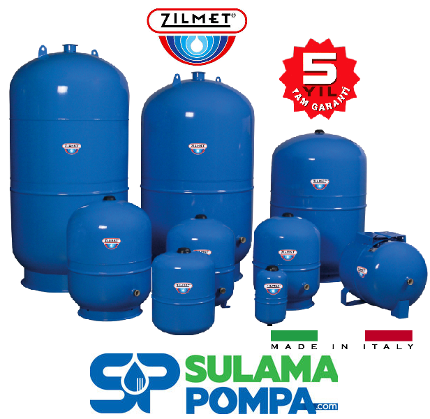 ZİLMET WATER PRO 24 LT DİKEY TİP 1'' GİRİŞLİ PATLAMAYAN GENLEŞME TANKI