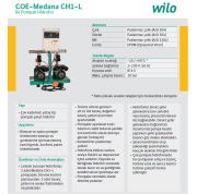 Wilo COE2-Medana CH1-L.406-1  2X1.1kW  220V  Çift Pompalı Paslanmaz Çelik Gövdeli Yatay Paket Hidrofor