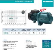 Momentum, HJWm/3BH, 220V, 2Hp, Yüksek İrtifalı, Döküm Gövdeli Jet Pompa