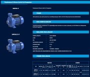 SUMAK SM160/2-P    1.5 HP  220V    PASLANMAZ  ÇARKLI SANTRİFÜJ POMPA