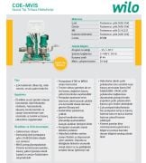 Wilo COE2-MVIS209  2x2.2kW 380V Çift Pompalı Paslanmaz Çelik Gövdeli Çok Kademeli Dikey Sessiz Paket Hidrofor