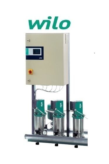 Wilo COE3-MVIS204  3x0.55kW 380V Üç Pompalı Paslanmaz Çelik Gövdeli Çok Kademeli Dikey Sessiz Paket Hidrofor
