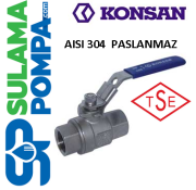 KONSAN DN32  11/4'' AISI 304 PASLANMAZ KÜRESEL VANA