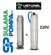 ÜSTÜNEL S4 P2 03/40 3.HP 220V DERİN KUYU DALGIÇ POMPA