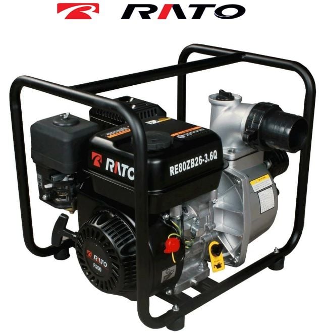 RATO, RE 80 ZB 26-3.6 Q , 6.5 HP, 4 ZAMANLI, BENZİNLİ, SU MOTORU [  3'' ]