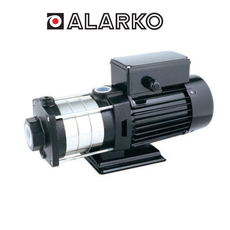 ALARKO SRM 306  - 1.5 HP 220V YATAY PASLANMAZ ÇELİK KADEMELİ SANTRİFÜJ POMPA