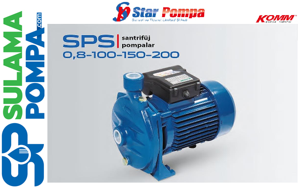 STAR SPS 150 M 1.5 HP 220V TEK KADEMELİ SANTRİFÜJ POMPA