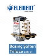 Element  ELT-2C     2-8 Bar Tahliyeli   Trifaze Basınç Şalteri