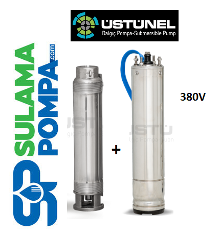 ÜSTÜNEL S4 P6 05/38 5.5 HP 380V DERİN KUYU DALGIÇ POMPA