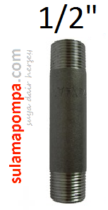 1/2\'\' 85 CM SİYAH BORU NİPELİ