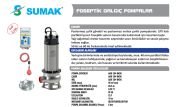 SUMAK, SDTV 30/2 İNOX, 380V, 3HP, PASLANMAZ GÖVDELİ, FOSEPTİK DALGIÇ POMPA