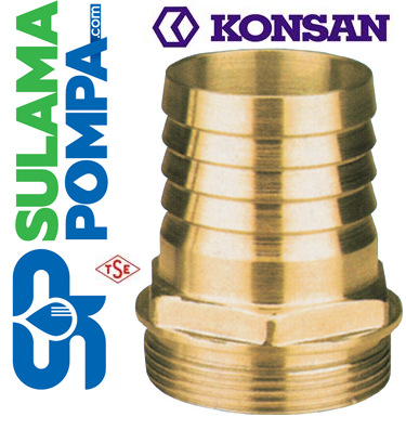 KONSAN 3'' PİRİNÇ HORTUM RAKORU