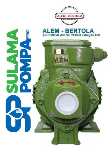 ALEM BERTOLA SUT 0.50 HP 380V SÜRTME FANLI PREFERİKAL POMPA