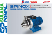 STAR SPINOX 509 T 4.HP 380V KOMPLE PASLANMAZ KAPALI ÇARKLI SANTRİFÜJ POMPA