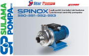 STAR SPINOX 551 M 2.HP 220V KOMPLE PASLANMAZ AÇIK (VORTEX) ÇARKLI SANTRİFÜJ POMPA