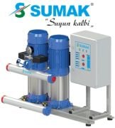 SUMAK, SHT12B-450/8, 4.5HP, 380V, ÇİFT POMPALI, DÜŞEY MİLLİ, KADEMELİ HİDROFOR