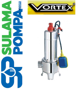 VORTEX TOX 10-50 İnox 1.HP Komple Paslanmaz Çelik Gövdeli Foseptik Pompa  ( Çelik Fanlı