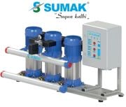 SUMAK, SHT8C-450/12, 4.5HP, 380V, ÜÇ POMPALI, DÜŞEY MİLLİ, KADEMELİ HİDROFOR