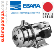 EBARA 2CD 70/20 2, HP 380W ÇİFT KADEMELİ KOMPLE PASLANMAZ SANTRİFÜJ POMPA