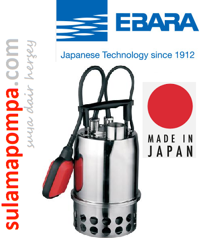 EBARA BEST ONE VOX  0,33 HP PASLANMAZ ÇELİK DRENAJ DALGIÇ POMPA