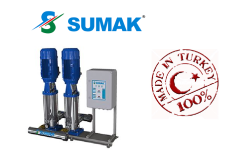 SUMAK SHTP8 B 300/10 3 HP 380W ÇİFT POMPALI KOMPLE PASLANMAZ HİDROFOR