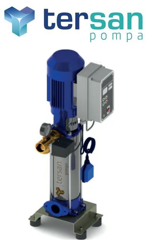 TERSAN, 1xTH 6-8, 1HP, 380V, TEK POMPALI, DÜŞEY MİLLİ, ÇOK KADEMELİ HİDROFOR