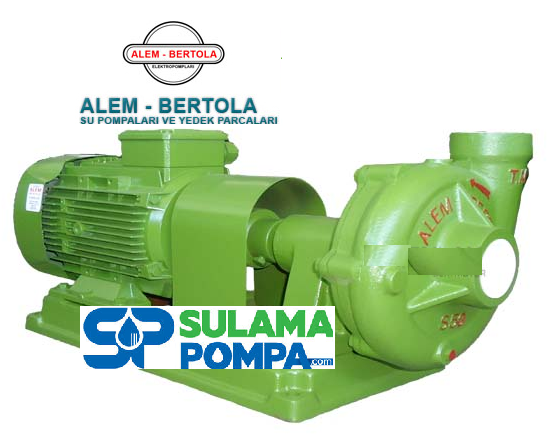 ALEM BERTOLA S50 5,5 HP 380W ŞASELİ ELEKTROPOMP (KAPLİN AKUPLAJLI)