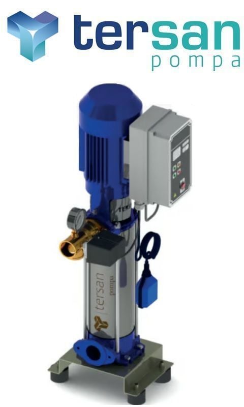 TERSAN, 1xTH 6-10, 1HP, 380V, TEK POMPALI, DÜŞEY MİLLİ, ÇOK KADEMELİ HİDROFOR