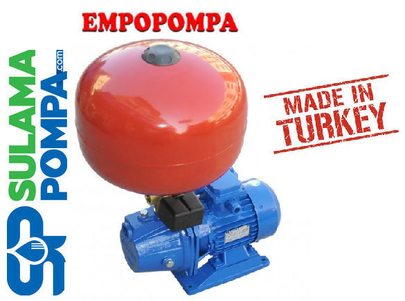 EMPO EMH-J 100M  1.HP 220V  24 LT KÜRE TANKLI PAKET HİDROFOR( 4 KAT 4 DAİRE)